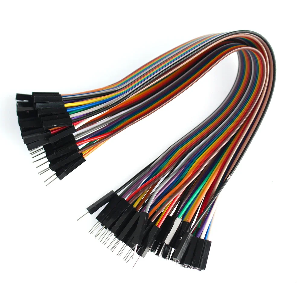 Dupont Wire 20pin Male to Female, 20pin Male to Male, 20pin Female to Female Breadboard Jumper Ribbon Cables Kit for Arduino