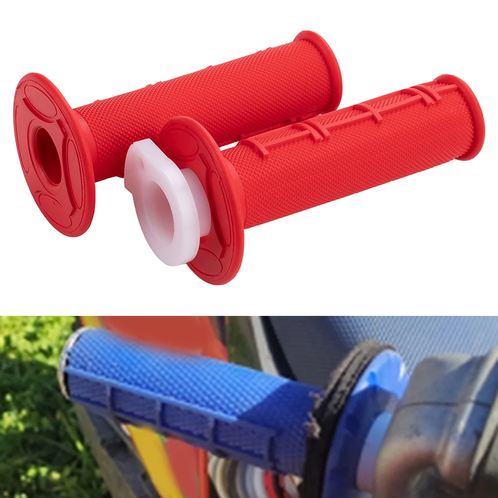 

Резиновая ручка, руль для грязевого велосипеда для езды на велосипеде, Нескользящая ручка для езды на большие расстояния, защелкивающаяся камера для Honda, Kawasaki