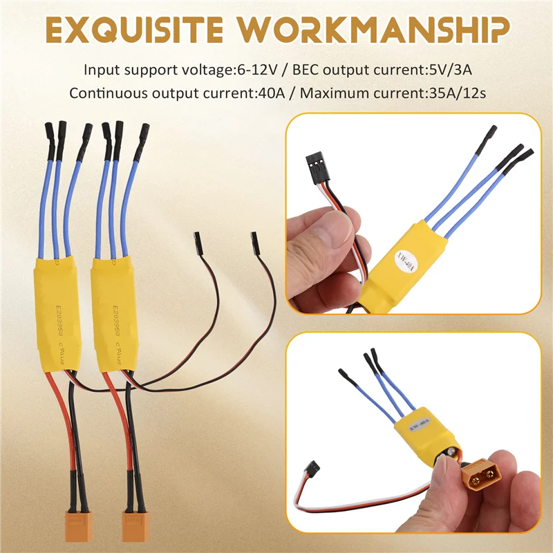 B78B-40A ESC Borstelloze RC Motor Speed Controller BEC ESC T-Rex F450 Helikopter Boot XT60 Voor FPV F450 Kleine Quadcopter Drone