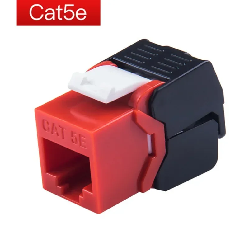 Cat5e كيستون جاك RJ45 UTP أداة أقل نوع وحدة الرافعات محول RJ 45 مقرنة أنثى إيثرنت لموصل لوحة التصحيح الشبكة