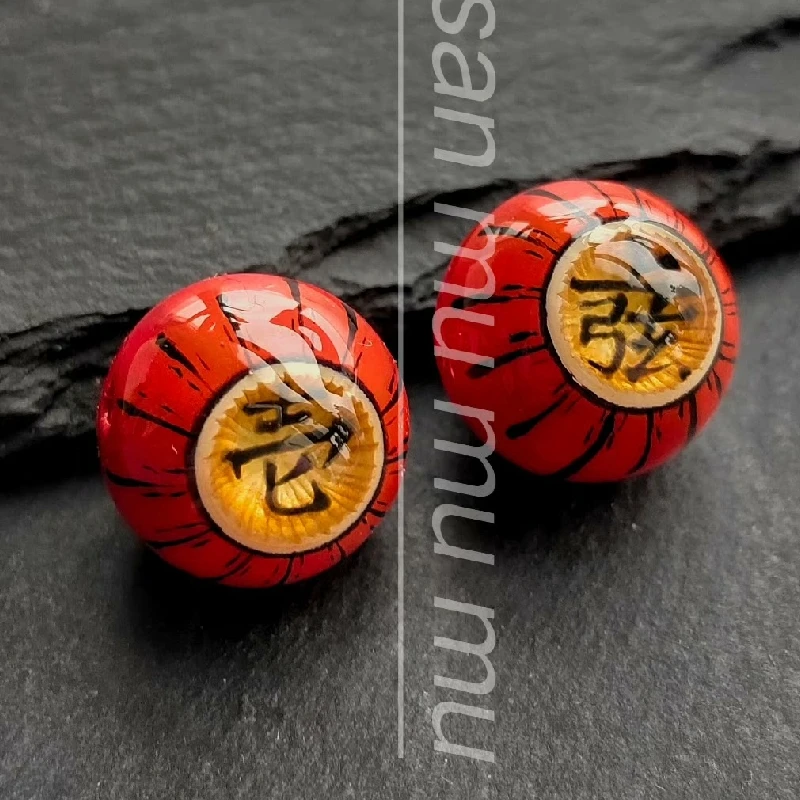 3099 Creative Handmade Cthulhu Eyeball Anime Earrings Dark Punk Style Hip Hop Gothic Jewelry Halloween Artwork Customized Gift