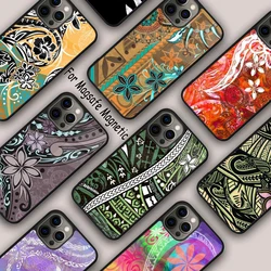 Maori Polynesian Samoan Tribal Magnetic Phone Case For APPLE iPhone 17 Air 16 14 13 12 Pro Max 15 Plus Wireless MagSafe Cover