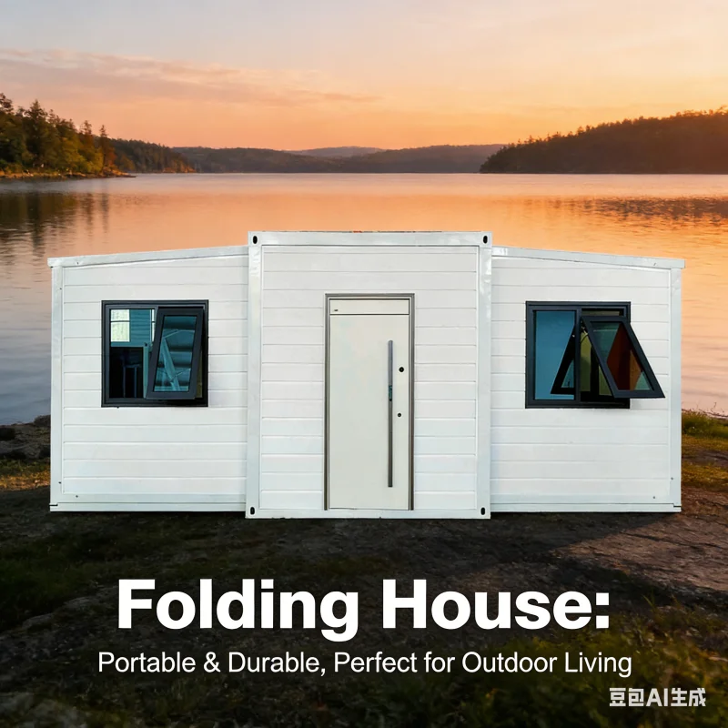 40ft 20ft Double-wing Square Breathable Modern Prefab Expandable Foldable Mobile Home Granny Flat Shipping Container House