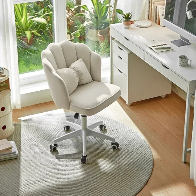 Lin's Office/Home Makeup Chair - Computer Chair with Comfortable Backrest for Home, Dormitory & Long-Term Sitting