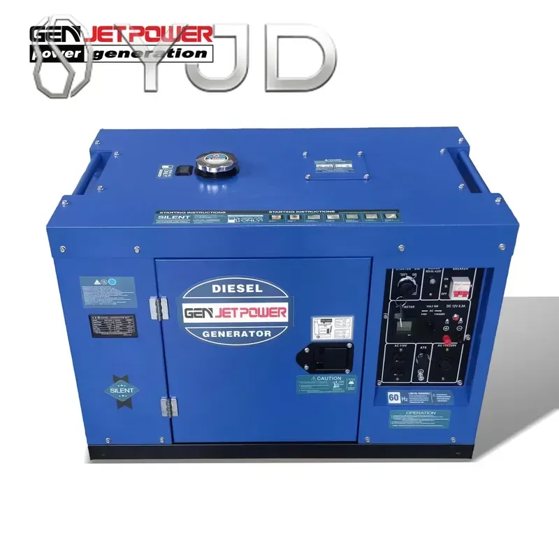 Direct Factory Selling 5kw 10kva Portable Silent Small Diesel Generator 10kw Single/Three Phase