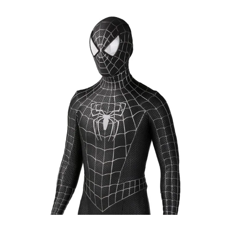 Disfraz de Spider-Man Negro de Toby, Disfraz de Cosplay de Spider-Man, Traje Ajustado de Spider-Man Negro, Traje de Fiesta de Superhéroe de Carnaval