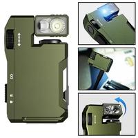 EDC Flashlight 400Lumens Portable Pocket Mini Light Double Light Sources Flashlight For Outdoor Camping Hiking Adventure New