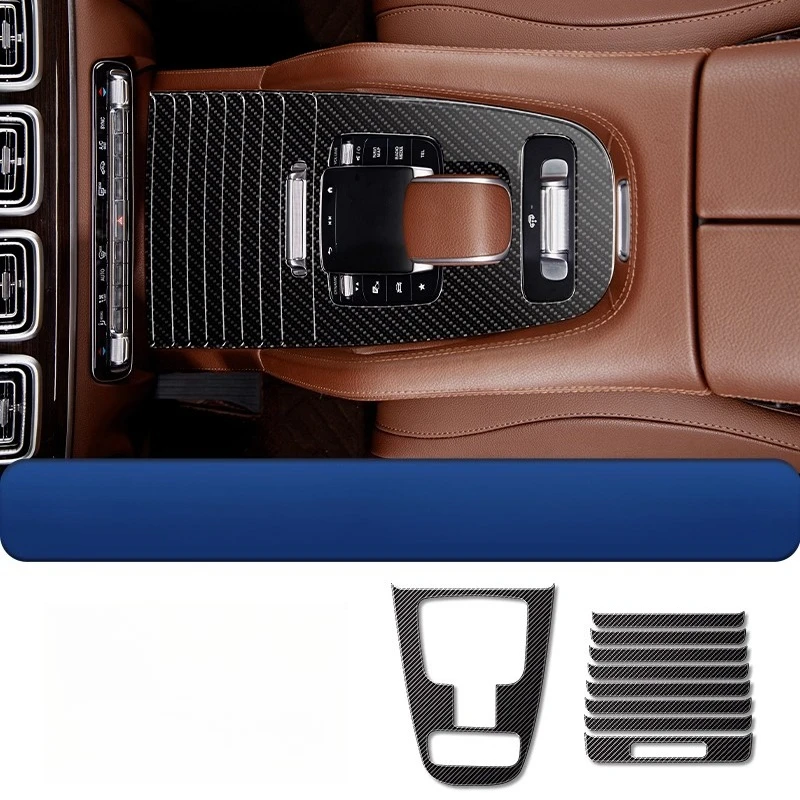 Image of Armaturenbrett-Panel-Patch aus Kohlefaser, schützender Aufkleber für den Innenraum Mercedes-Benz GLE350/450/GLS450