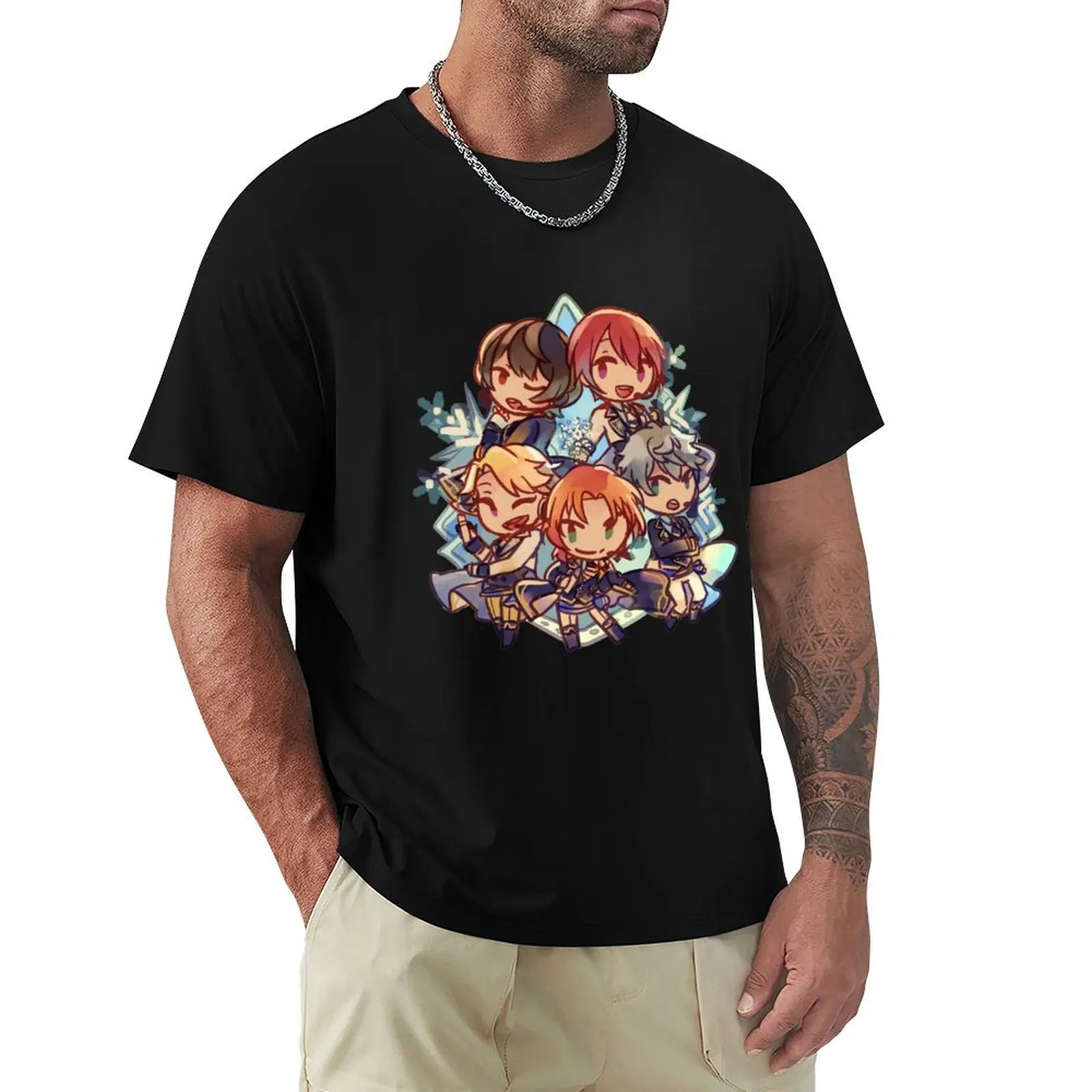 Camiseta Enstars Knights Star Fest, camiseta básica de algodón transpirable