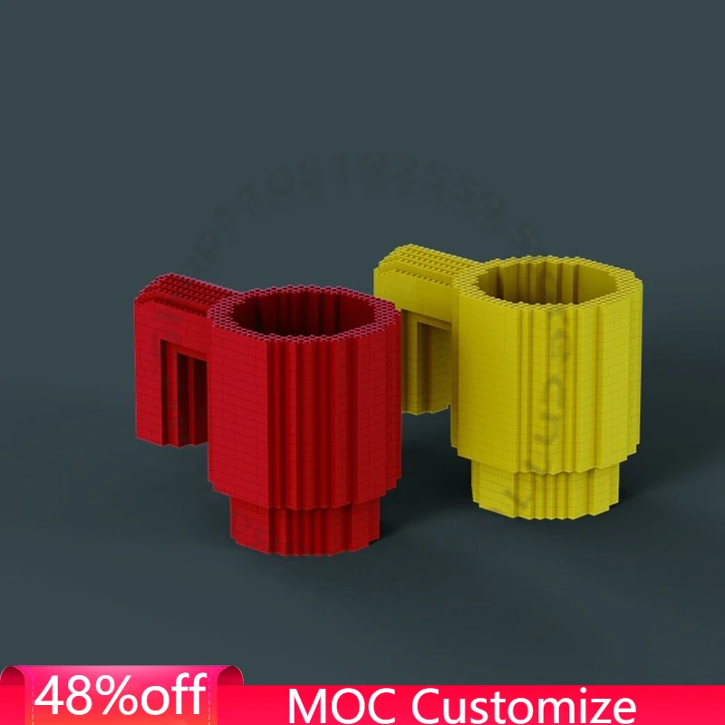 

1314 PCS Romantic Cup MOC Customize Modular Building Block Creative Design Educational Learning Toy STEM DIY Toy Christmas Gift