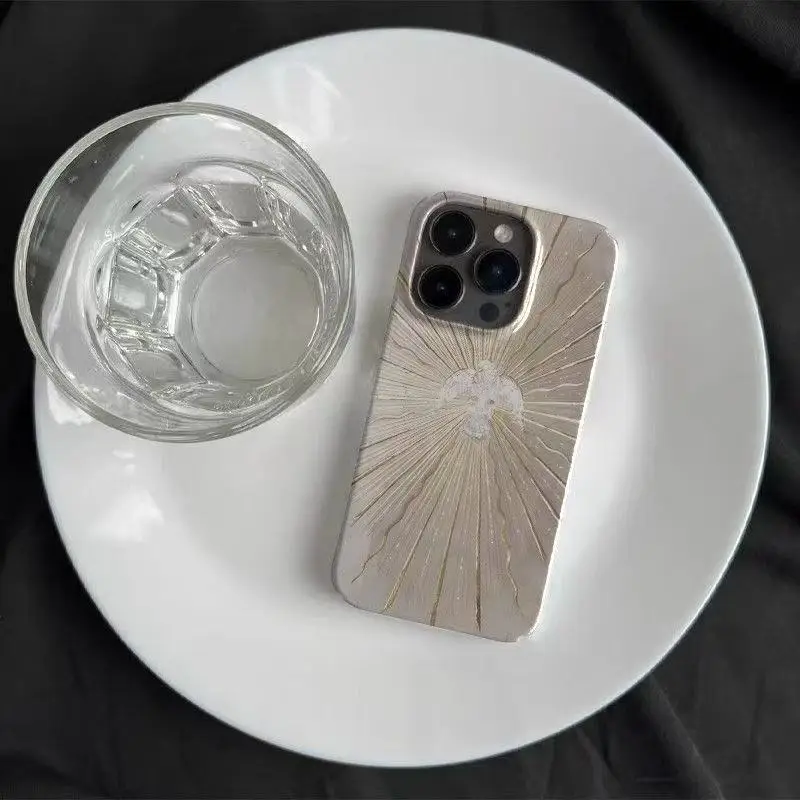 

Модный чехол для телефона с логотипом Sun Hreat Love для iPhone 16, 15, 14, 13, 12, 11 Pro Max X XS XR XSMax 7, 8 Plus, глянцевая пленка, жесткий чехол из ПК