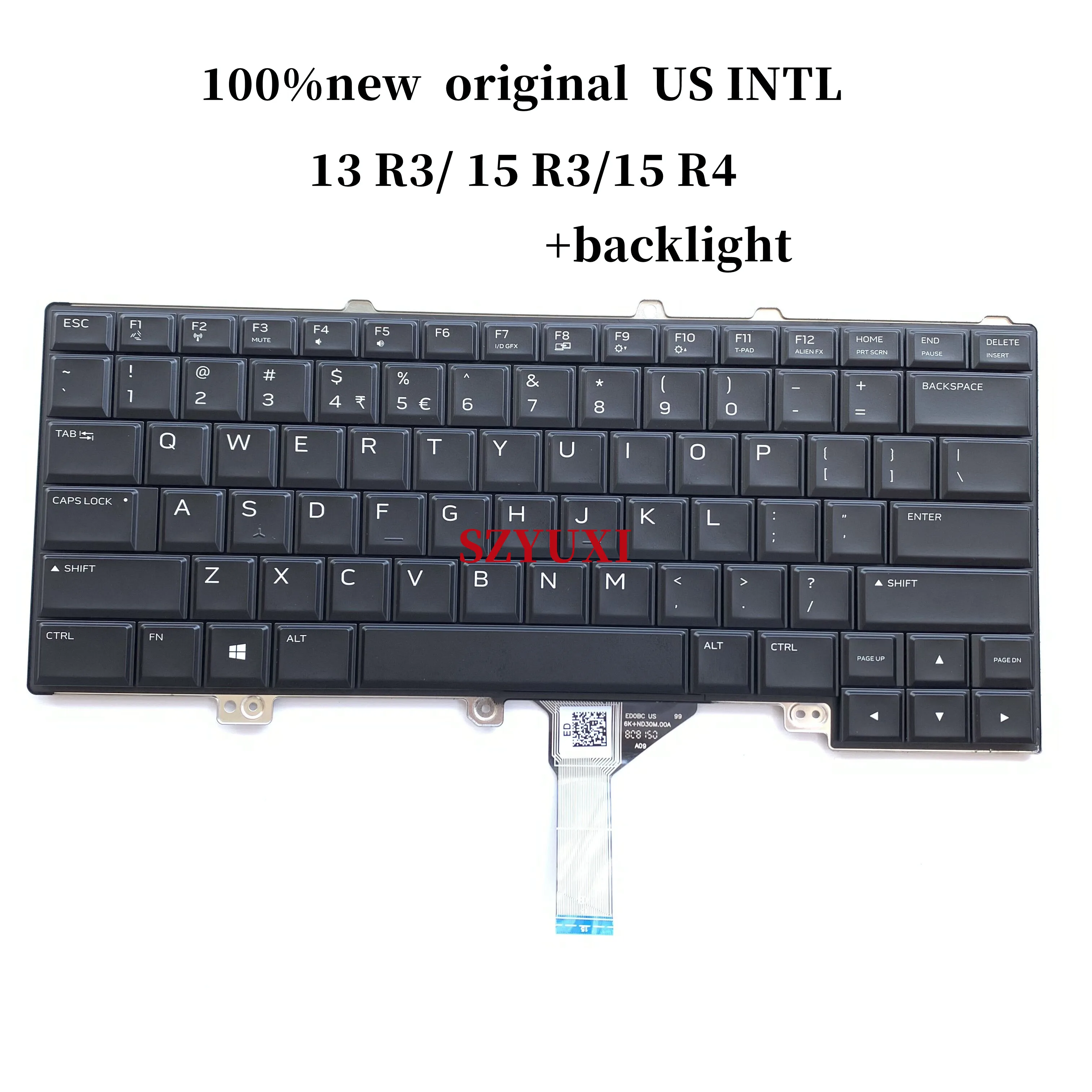 100%NEW original For DELL Alienware 13 R3 15 R3 15 R4 keyboard