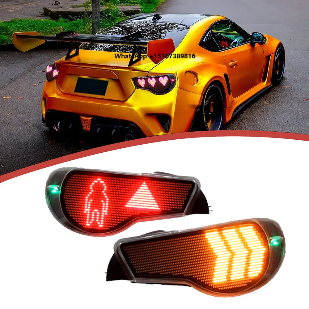

XT Upgrade Taillights for 86 BRZ 2012-2018 Digital Animation LED RGB Taillight Modification Assembly
