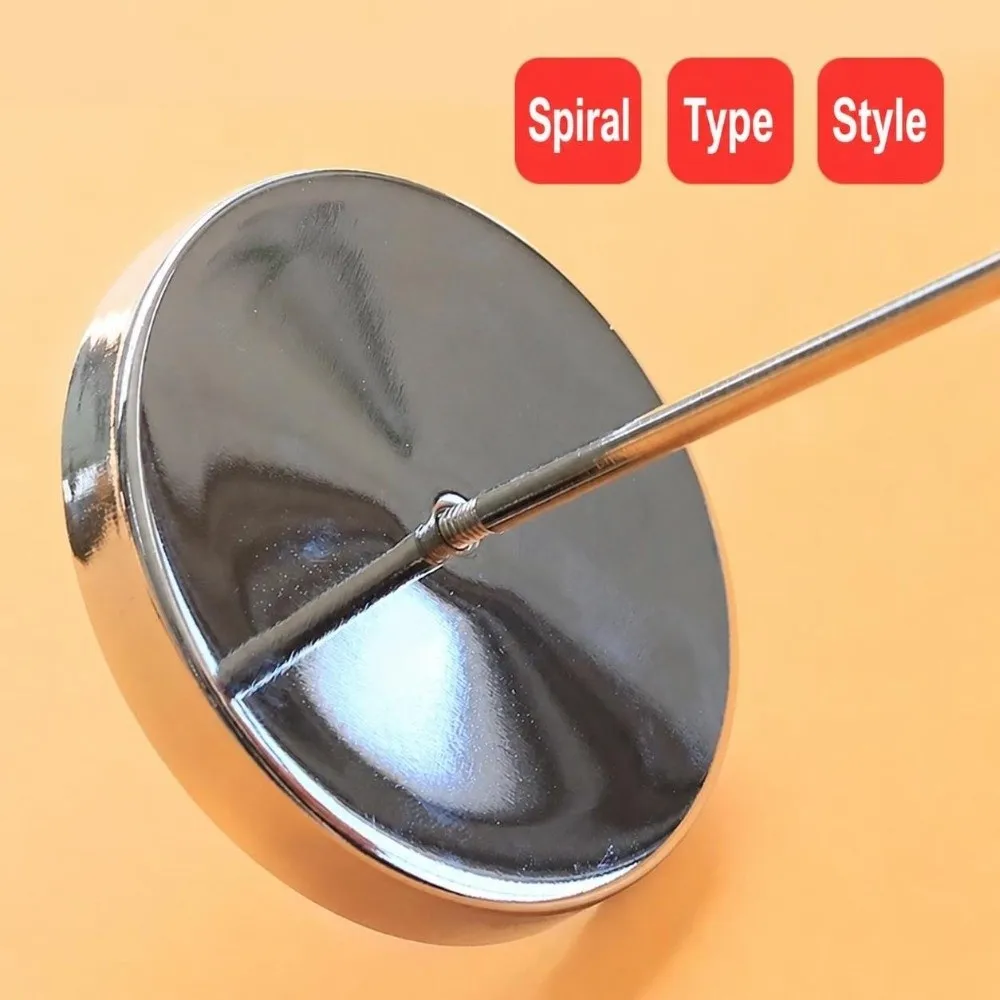1/2Pcs Portable Metal Receipt Ticket Spike Holder Non-slip Multifunctional Paper Bill Fork Order Receipt Holder Kitchen Counter