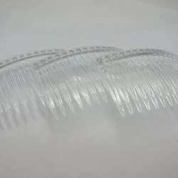 20 Clear Plastic Hair Clips Side Combs Pin Barrettes 70X40mm for Ladies Clear Plastic Side Combs Pin Barrettes