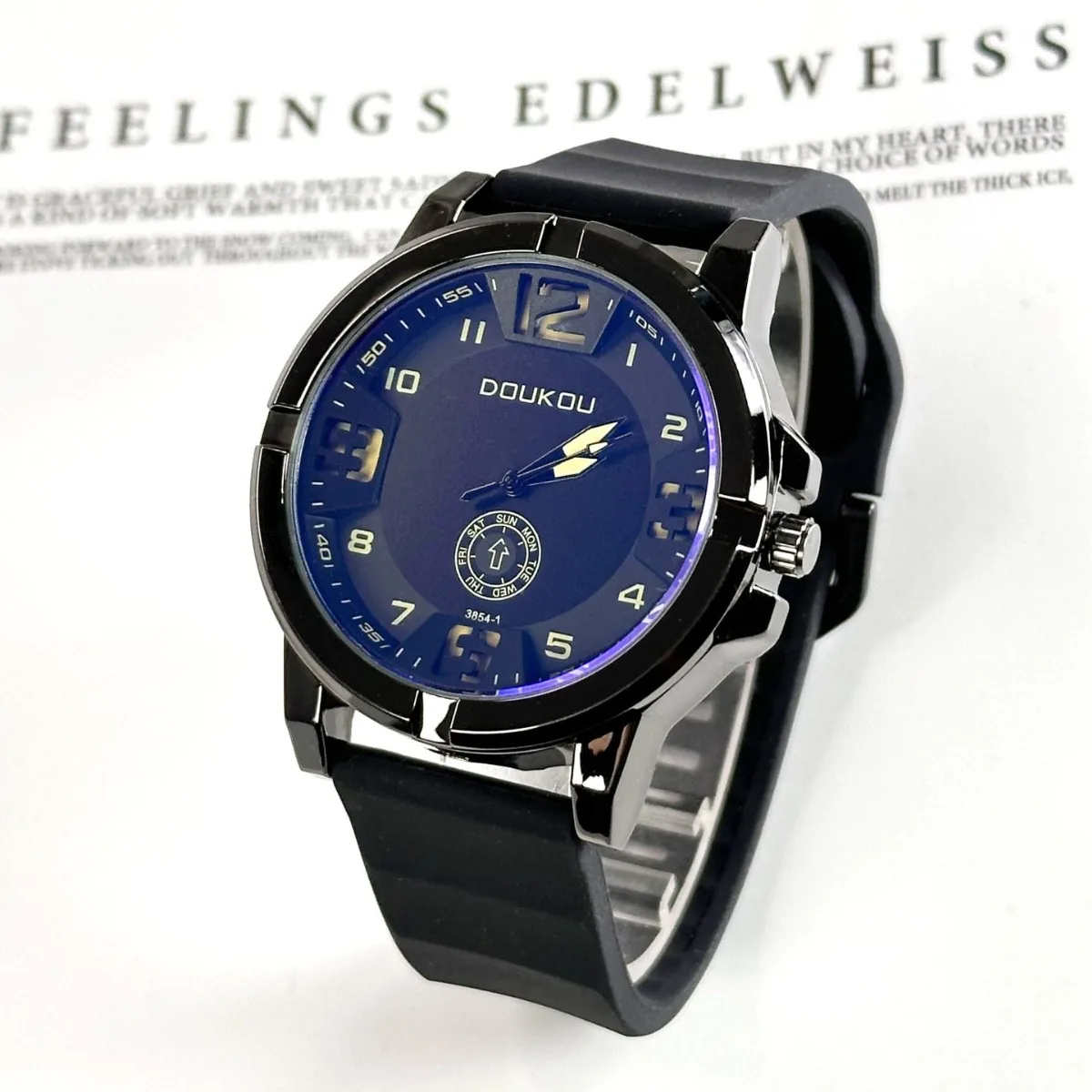 أعلى العلامة التجارية الفاخرة الرجال الرياضة ساعات كوارتز رجل التناظرية تاريخ ساعة سيليكون حزام ساعة اليد بالجملة Relogio Masculino