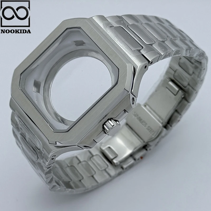 NOOKIDA 42 мм квадратный корпус из нержавеющей стали 316L с сапфировым стеклом для циферблата 29,5 мм для NH35/NH36/4R аксессуары, механизмы