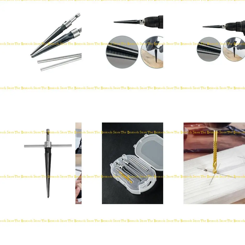 

12PF MultiSize Tapered Reamer Set for Wood Finishings, T Handle 5 8 1 8