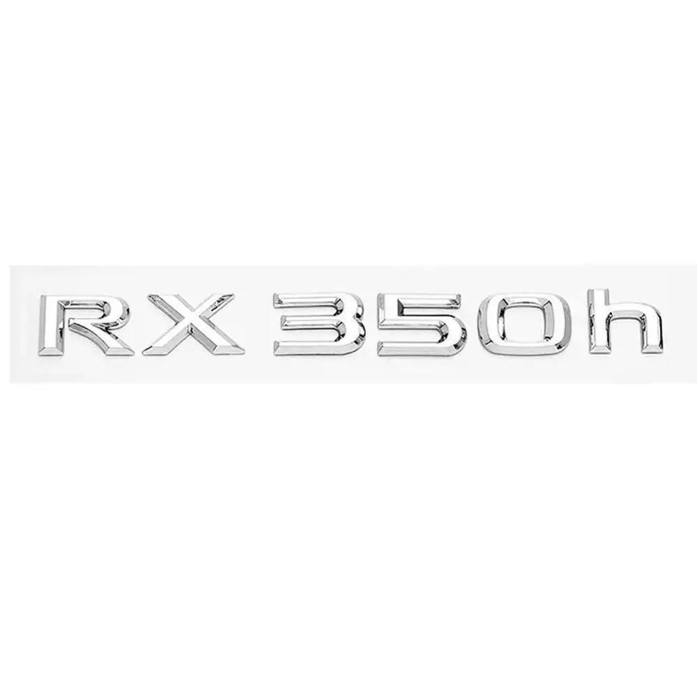 Chrome New For RX350h RX 350 h Letter Rear Liftgate Badge Emblem F-Sport Sticker