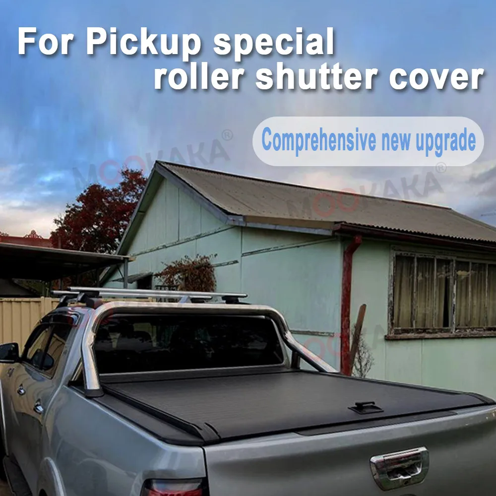 

Aluminum Truck Bed Car Trunk Lids For Nissan Navara NP300 Pickup Bed Tonneau Cover Retractable Roller Shutter Tail Box Cover