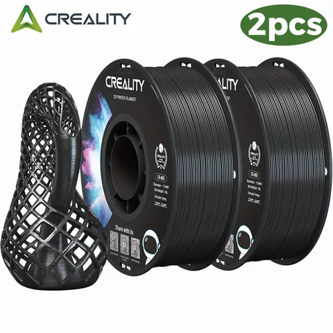 2/Rolls Creality TPU 3D Filaments 2KG 1.75mm TPU Filaments Soft Glue High Rebound 210-240℃ Printing Temperature for 3D Printer