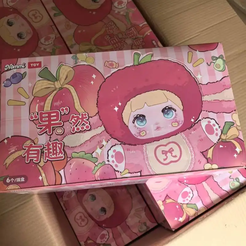 جديد Kawaii Nommi صندوق أعمى لعبة سلسلة مثيرة للاهتمام حقًا دمية الفينيل Nommi سلسلة الفاكهة قلادة لعبة للفتيات الحلي هدية