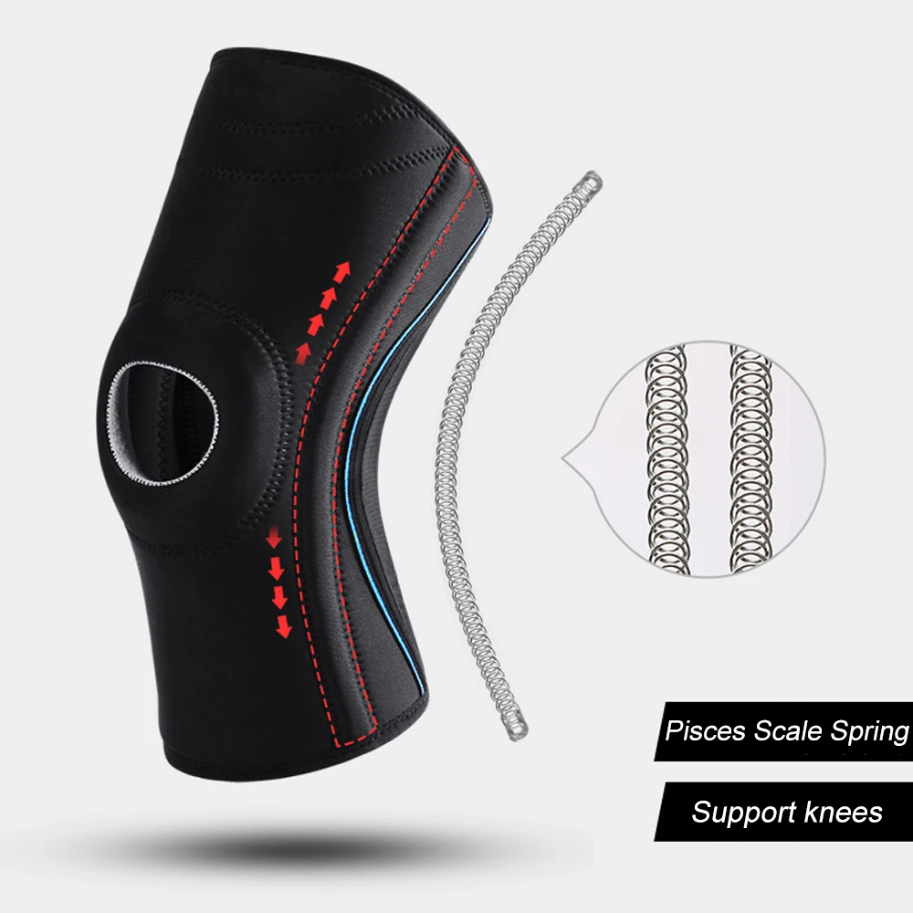 1 PCS Sports Knee Brace for Knee Pain, Knee Support with Patella Sponge Pad & Side Stabilizers, Medical Knee Compression Sleeves