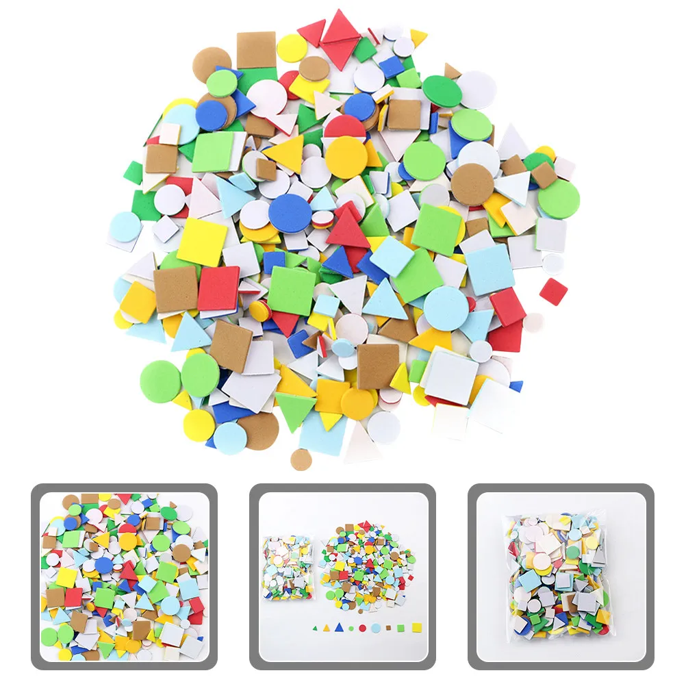 

Self-Adhesive Eva Foam Geometric Shape Stickers for DIY Craft Supplies Wall Door Window Glass Refrigerator Decor
