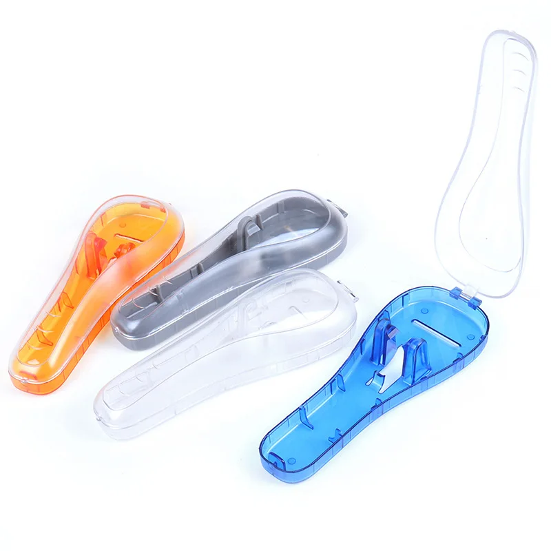 1 Pc Empty Manual Razor Travel Case Shaver Holder Box Portable Plastic Manual Razor Trimmer Protector Box