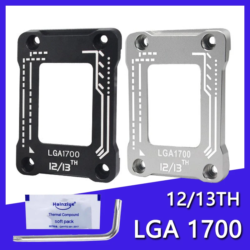 LGA1700 Socket Anti Bending Buckle CPU Bending Corrector Frame Aluminum CPU LGA 1700 Fastener For LGA1700 Motherboard