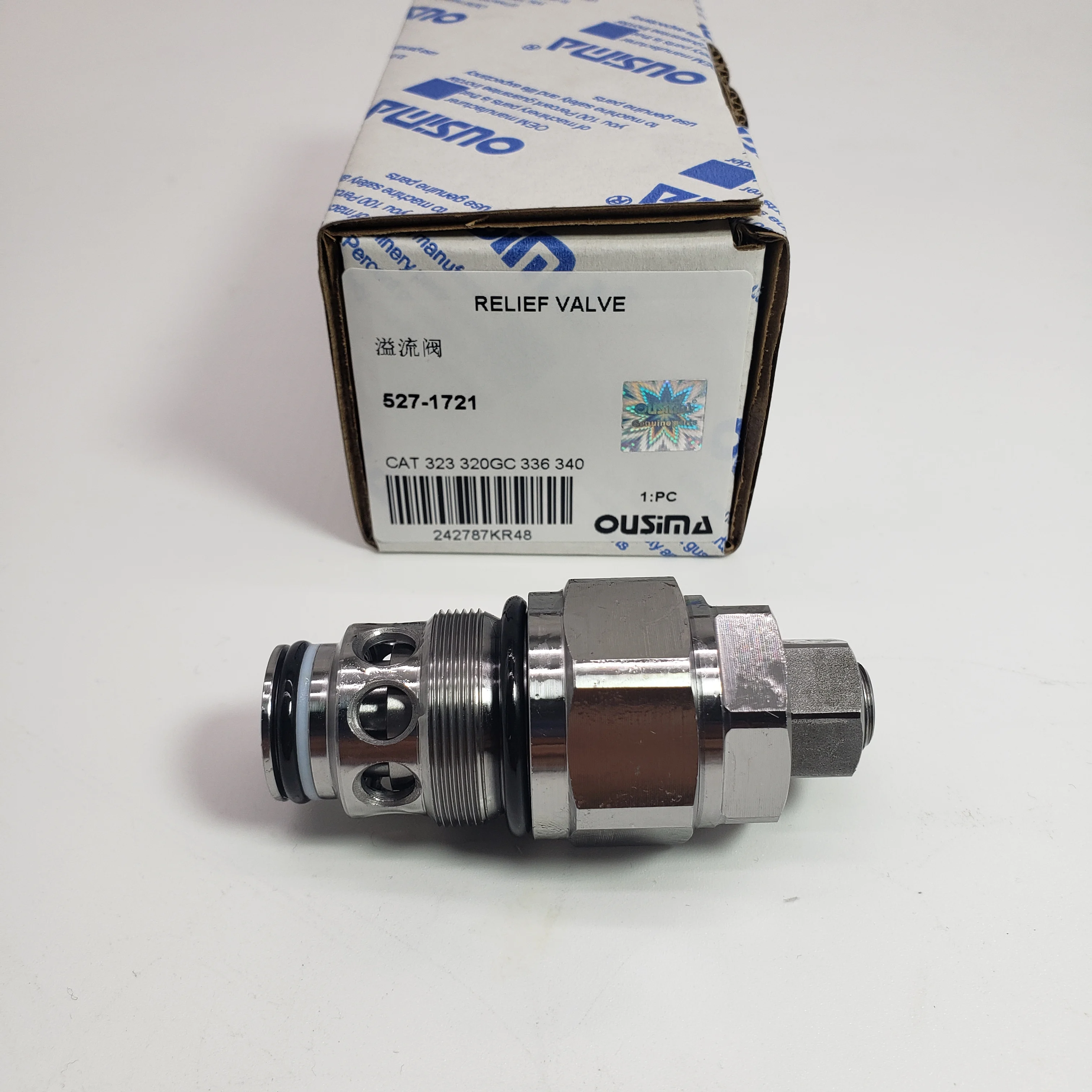 

Excavator Machinery Relief Valve 527-1721 For 323 320GC 336 340