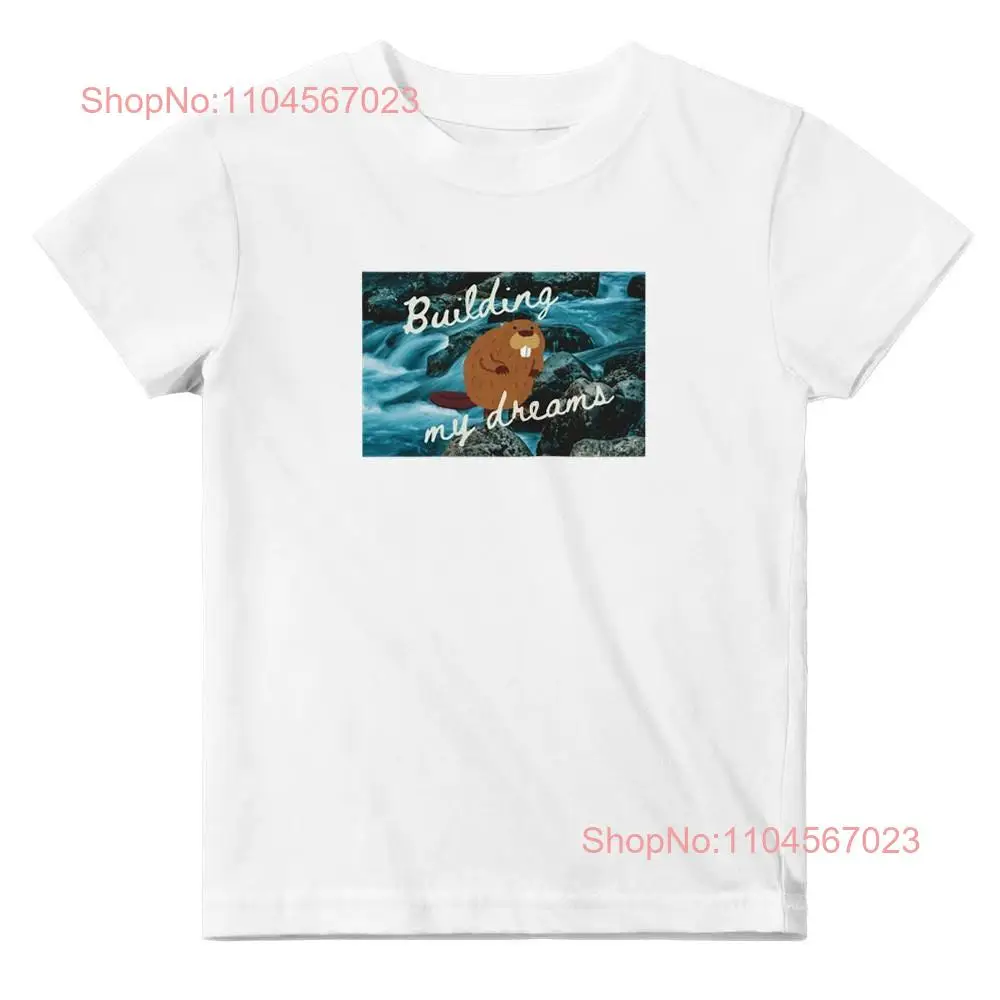 

Beaver Baby Crewneck T shirt long or short sleeves