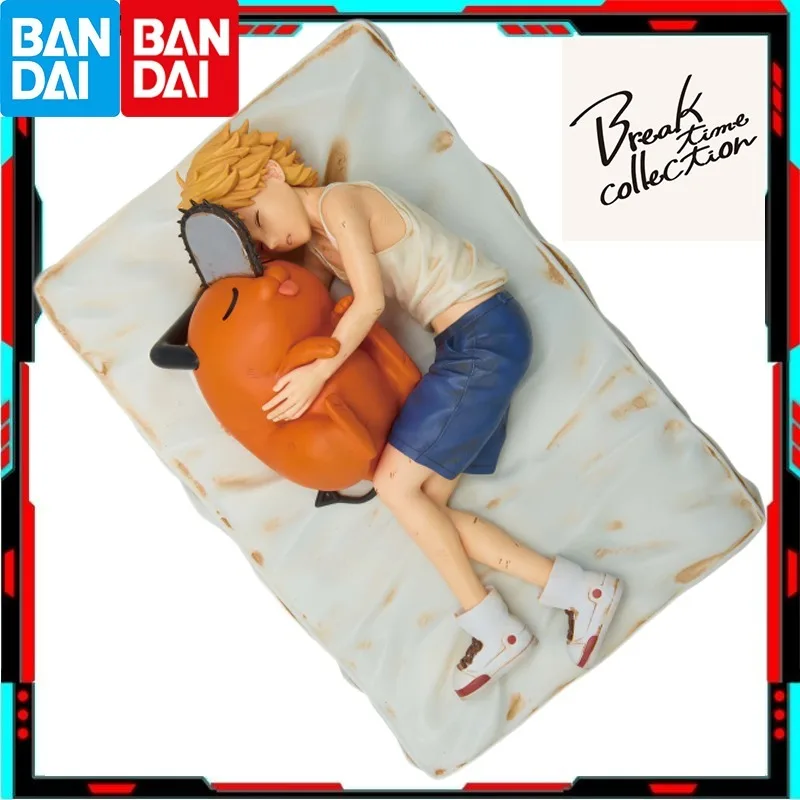 

In Stock Original Bandai Chainsaw Man Break Time Collection Vol.4 Denji & Pochita Figure Action Model Anime Collectible Toys