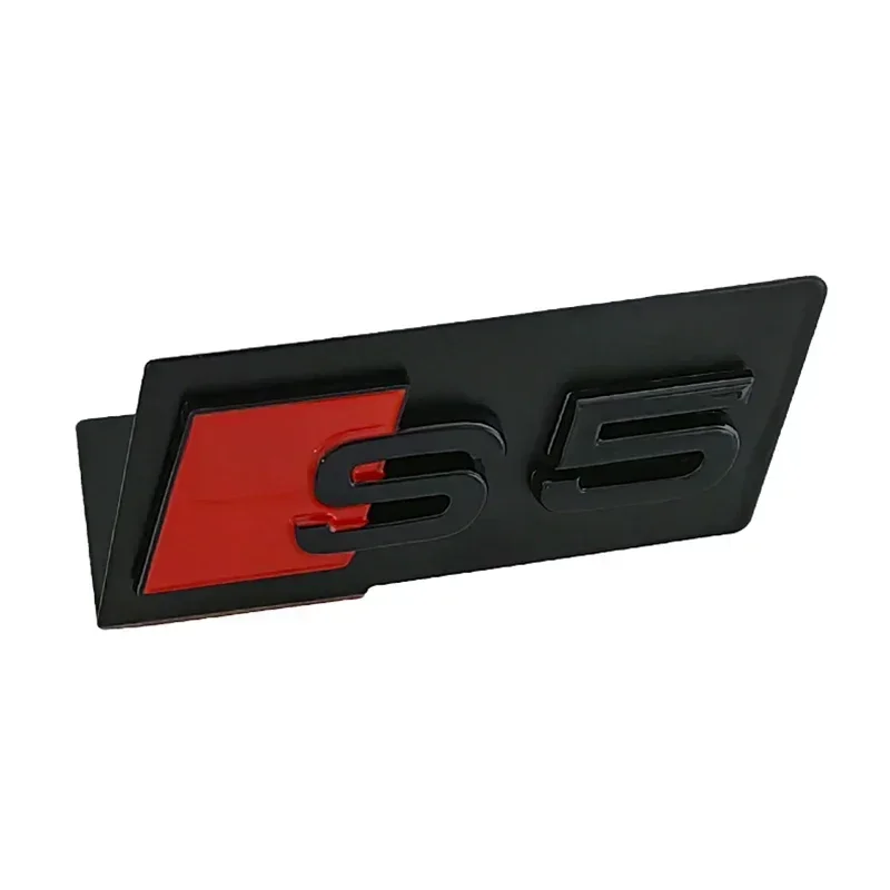 Car Metal Front Grille Emblem Sticker Accessories for Audi Sline S2 S3 S4 S5 S7 S6 S8 SQ5 SQ7 TTS Quattro A6 A9 A7 Q3 Q5 Q7 RS4