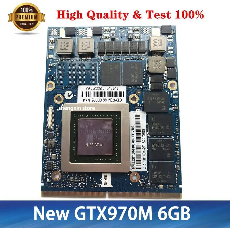 Tarjeta gráfica de vídeo GTX970M N16E-GT-A1 para ordenador portátil, Clevo P375SM, P170EM, P150EM, P157SM, P151SM, P150SM, P170SM, MSI, GT60, GT70, GT780