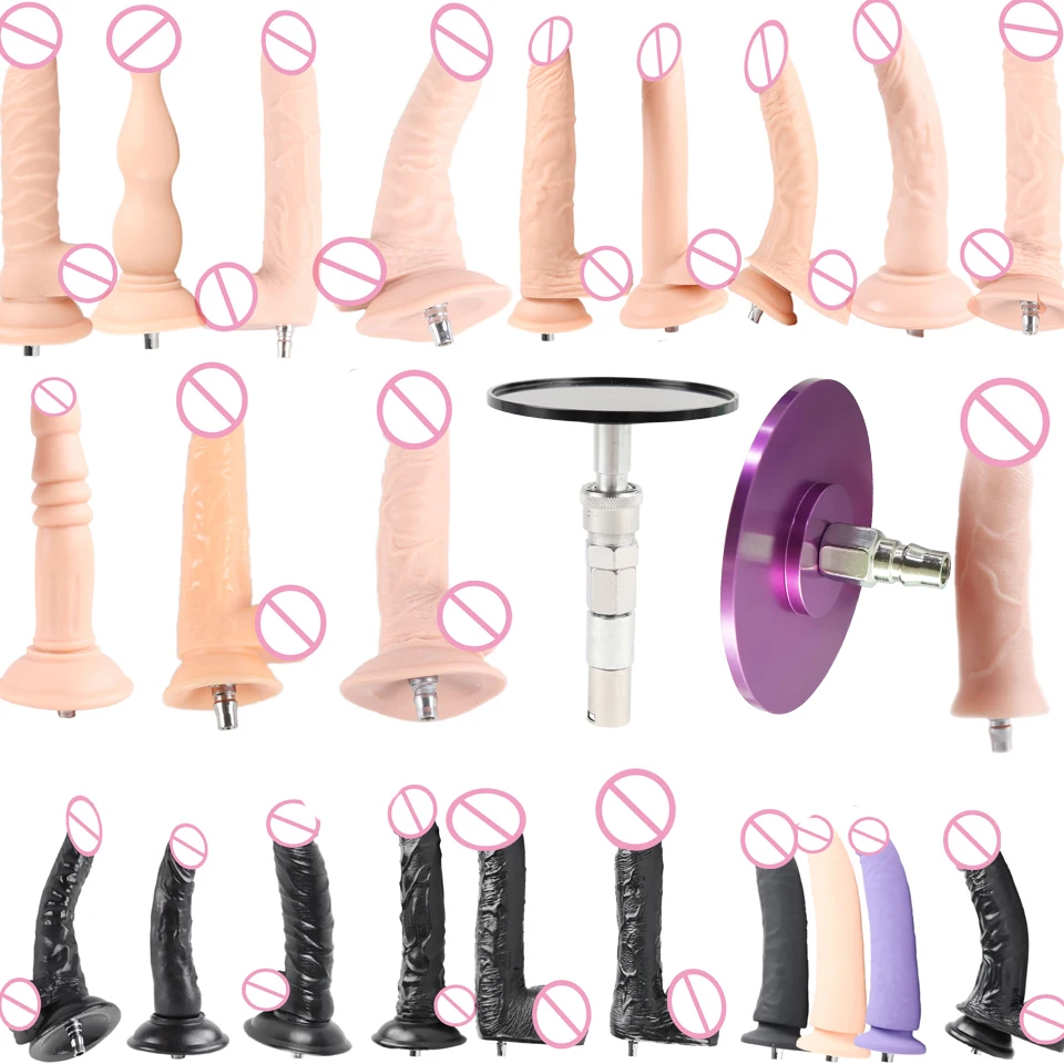 FREDORCH 27 Types Noiseless Premium Sex Machine Attachment VAC-U-Lock Dildos Suction Cup Sex Love Machine for Woman Sex Products