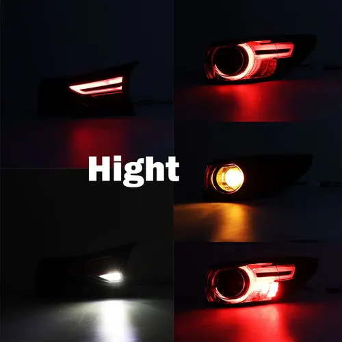 Imagen 2 del producto Accesorios exteriores de coche para MAZDA CX5 CX-5 2017-2021 LED dentro y exterior luz trasera freno de advertencia luz de marcha atrás lámpara de señal