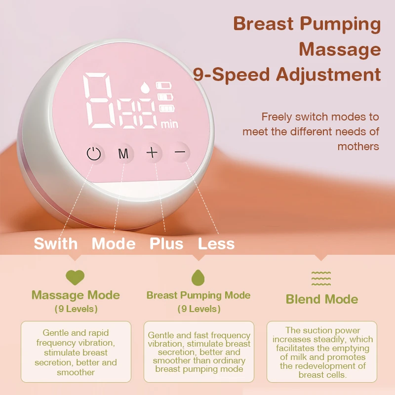 Dr.isla Automatic  Electric Breast Pump USB Chargable  Portable Breast Pump Silent Powerful Suction Breast Pump BPA Free