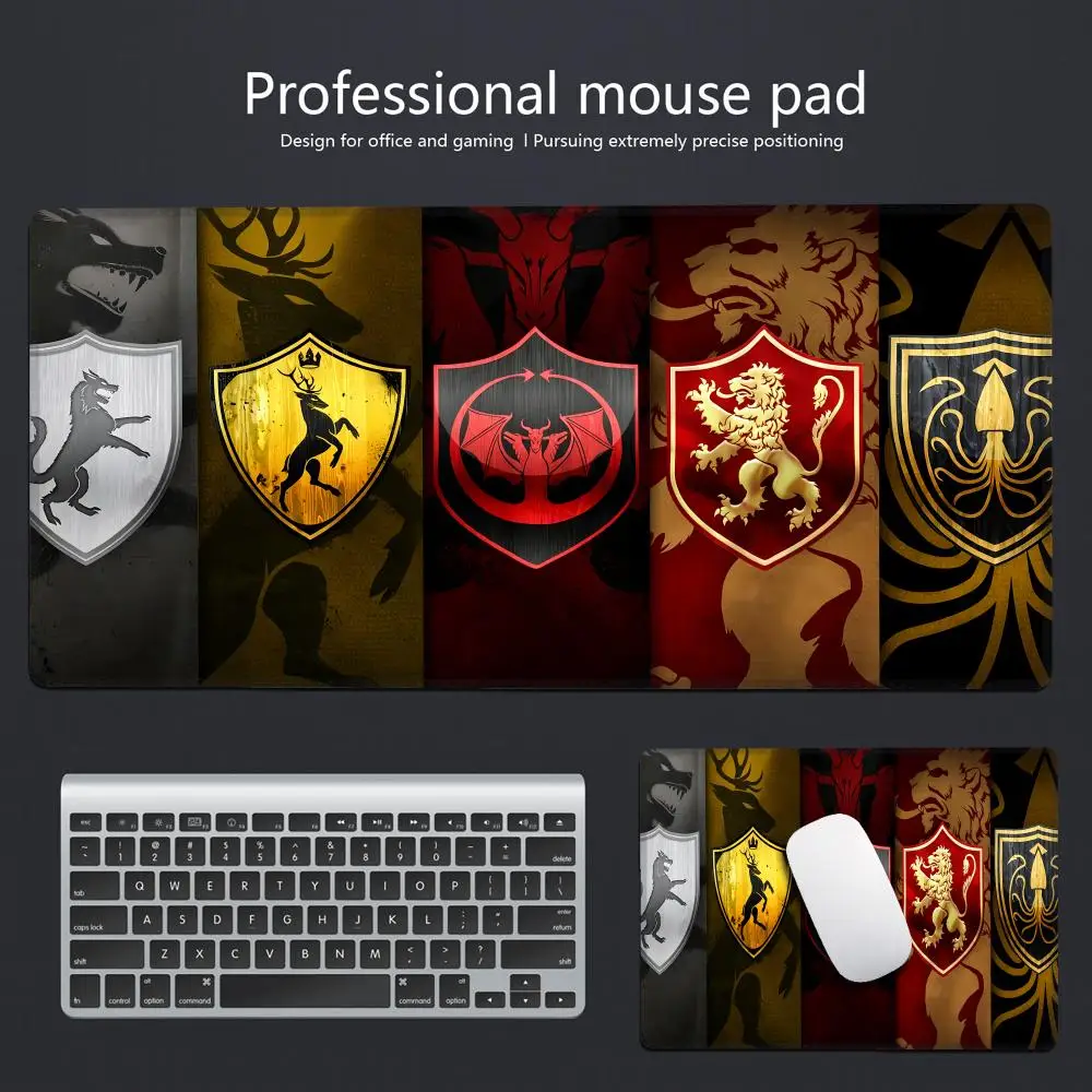 

XXL HD Printing G-Game Of Thrones Mouse Pad Rubber Laptop HYBXAXC Mousepad Notebook Gamer Computer Table Gaming PC Accessories