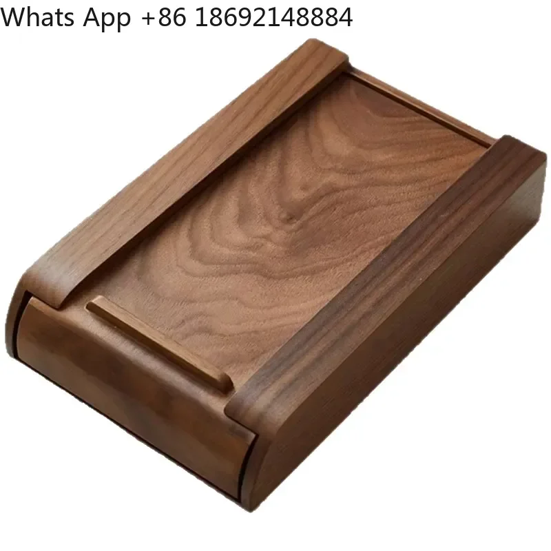 Creative Hidden Office Desk Storage Box Wooden Drawer Stationery Box Free Punching Paste Makeup Brush Storage Box for All