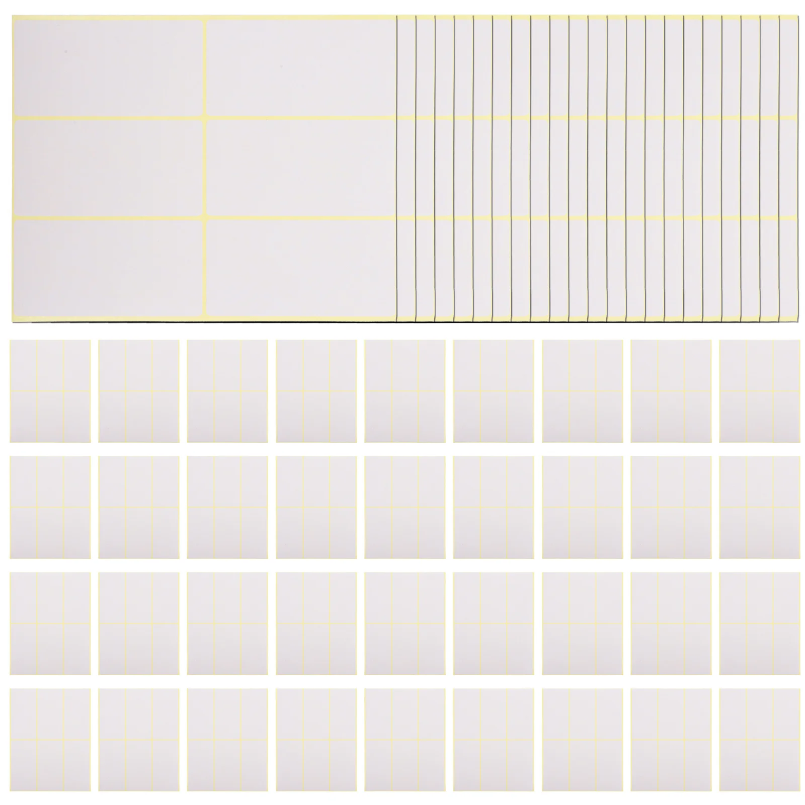180Pcs Blank Adhesive Labels Large Sticky Label Stickers for Classification Storage Marking Office Use Multipurpose