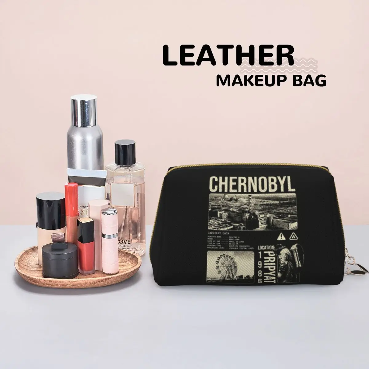 Stalker Shadow Of Chernobyl Game Women Cosmetic Bags Travel Makeup Organizer Pouch Toiletry Storage Dopp Kit Box