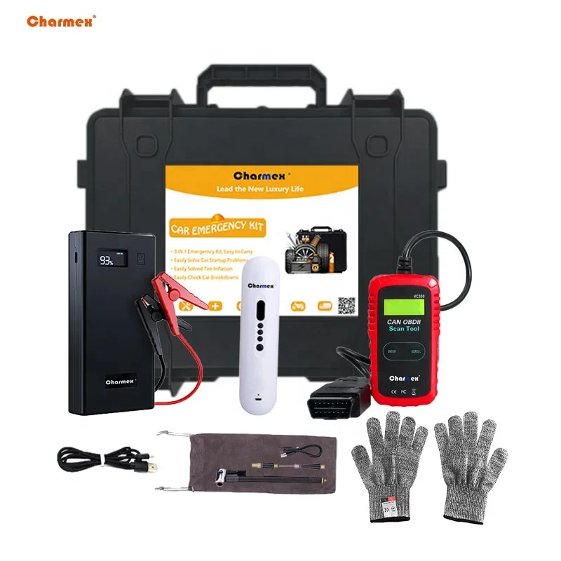 

Charmex 5 In 1 Multi-Functional Vehicle Car Auto Emergency Tool Kit