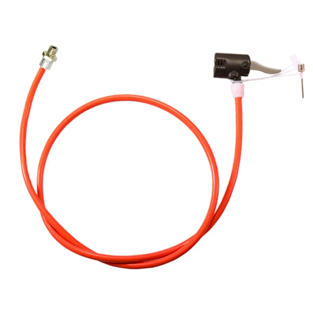 High Quality Brand New Bike Pump Tube Air Pump Cable Tire Inflator 125cm Length Anti-freeze Bold Trachea Firmer Orange