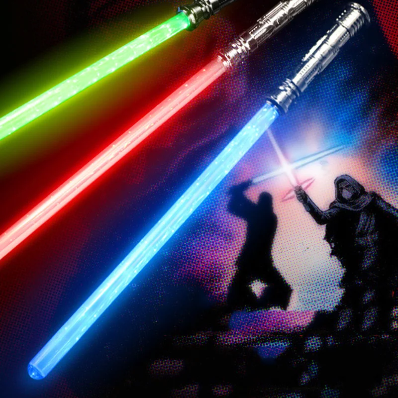 2 in 1 Lightsaber Rgb Smooth Swing RGB 7 Colors Change Force FX FOC Blaster Toys Jedi laser Sword Light Saber Toy for Gift