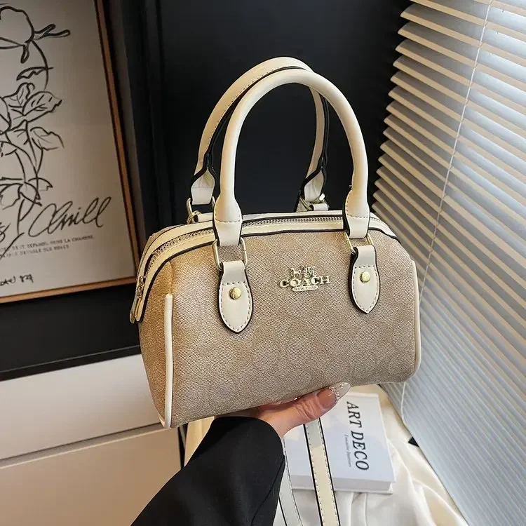 

2025 Hot New Arrival! Women's Mini Boston Pillow Bag Retro Presbyopia Design, Shoulder & Crossbody Styles, High-Quality Leather