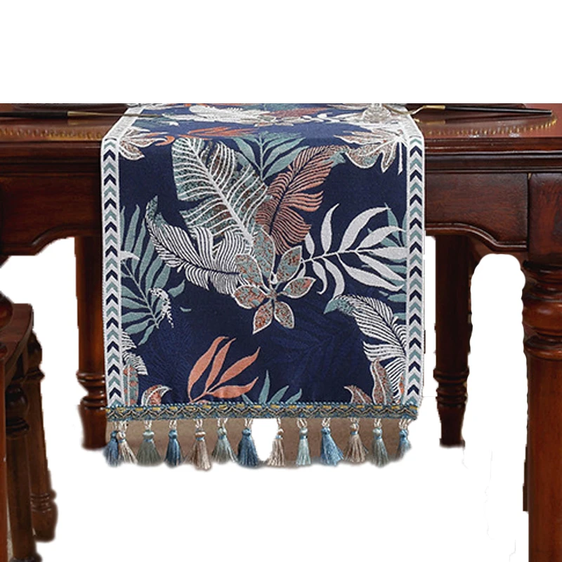 

New Style Retro Geometric Figure Table Runner For Dining Coffee Table Decor Holiday Home Decorations