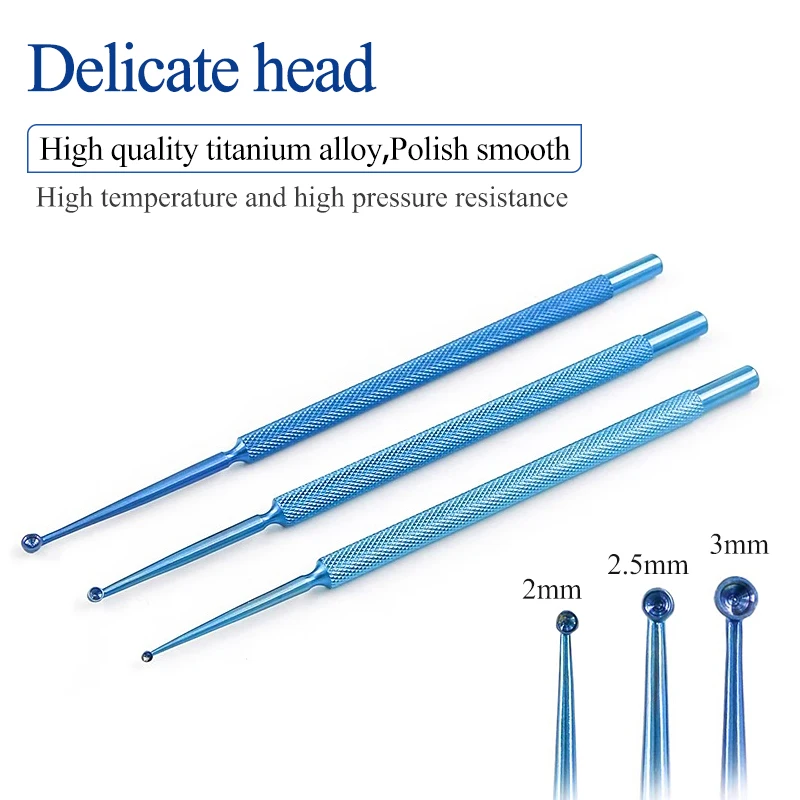 ช้อนขูด Meibomian Gland ช้อนขูด Ophthalmic Instruments เครื่องมือผ่าตัดโรคผิวหนังขูดหูด