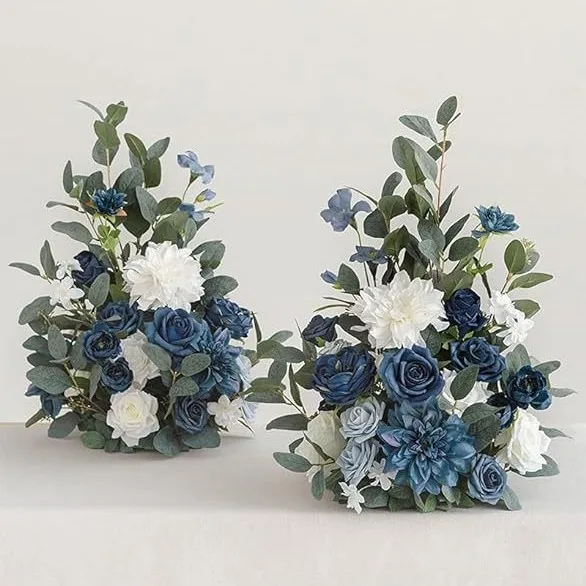 

2Pcs Artificial Flower Outdoor Decoration Flower Arrangement,Wedding Arch Aisle Welcome Entrance Table Centerpieces Floral Decor