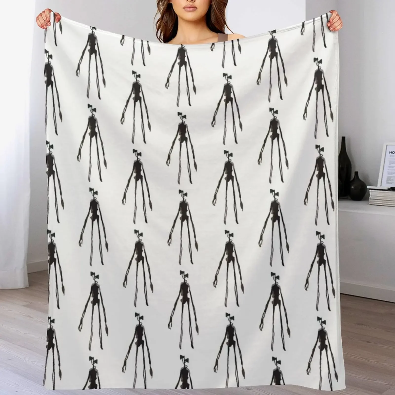 

Siren Head figurine Throw Blanket Cozy Microfiber Throw Blanket for Home Bedroom